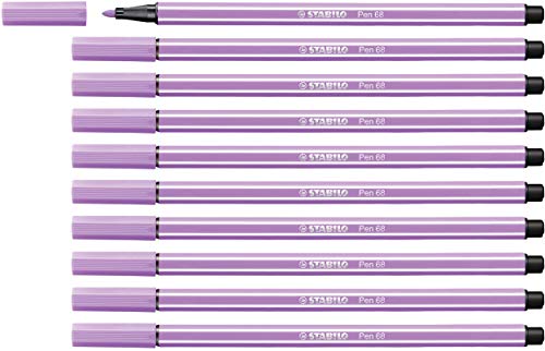 Premium-Filzstift - STABILO Pen 68 - 10er Pack - flieder von STABILO