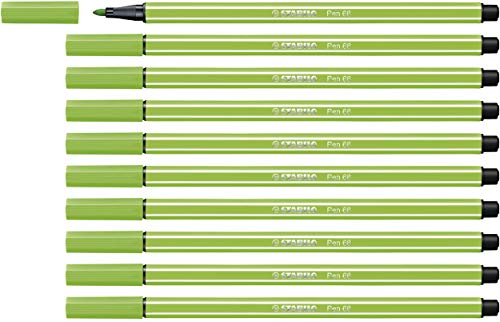 STABILO - Premium-Filzstift - Pen 68-10er Pack - hellgrün STABILO - Premium-Filzstift - Pen 68-10er Pack - hellgrün von STABILO