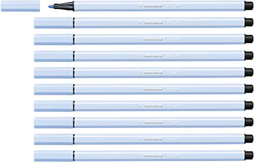 Premium-Filzstift - STABILO Pen 68 - 10er Pack - kobaltblau hell von STABILO