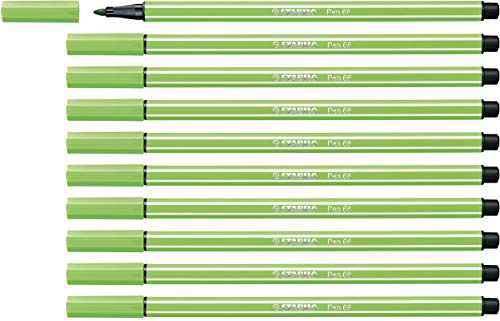 STABILO - Premium-Filzstift - Pen 68-10er Pack - laubgrün von STABILO