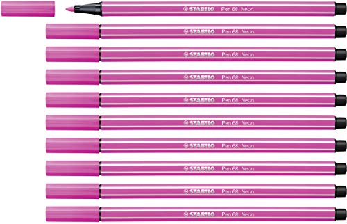 STABILO - Premium-Filzstift - Pen 68-10er Pack - neonpink STABILO - Premium-Filzstift - Pen 68-10er Pack - neonpink von STABILO