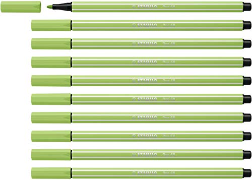 Premium-Filzstift - STABILO Pen 68 - 10er Pack - pistazie von STABILO
