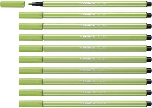 Premium-Filzstift - STABILO Pen 68 - 10er Pack - pistazie von STABILO