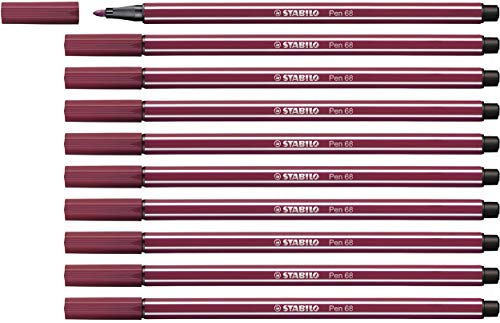 Premium-Filzstift - STABILO Pen 68 - 10er Pack - purpur von STABILO