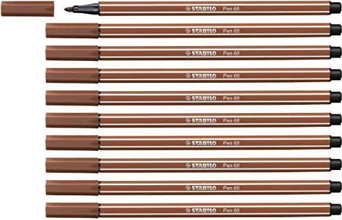 Premium-Filzstift - STABILO Pen 68 - 10er Pack - rötel von STABILO