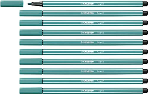 STABILO - Premium-Filzstift - Pen 68-10er Pack - türkisblau STABILO - Premium-Filzstift - Pen 68-10er Pack - türkisblau von STABILO