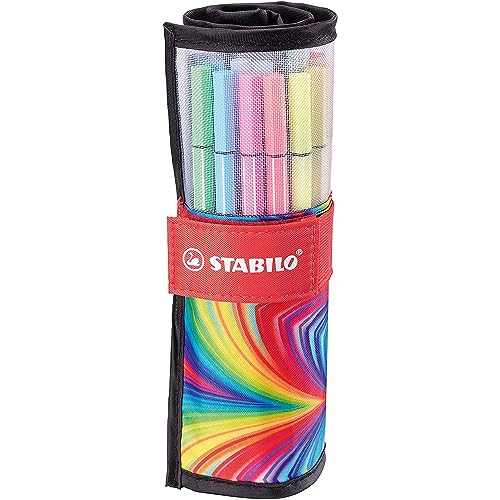 Premium-Filzstift - STABILO Pen 68 - ARTY - 25er Rollerset - mit 25 verschiedenen Farben von STABILO