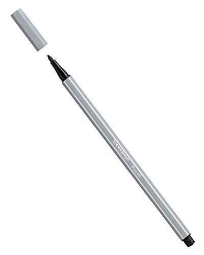 Premium-Filzstift - STABILO Pen 68 - Einzelstift - mittelgrau von STABILO