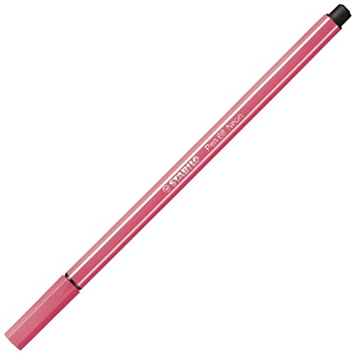 Premium-Filzstift - STABILO Pen 68 - Einzelstift - neonrot von STABILO