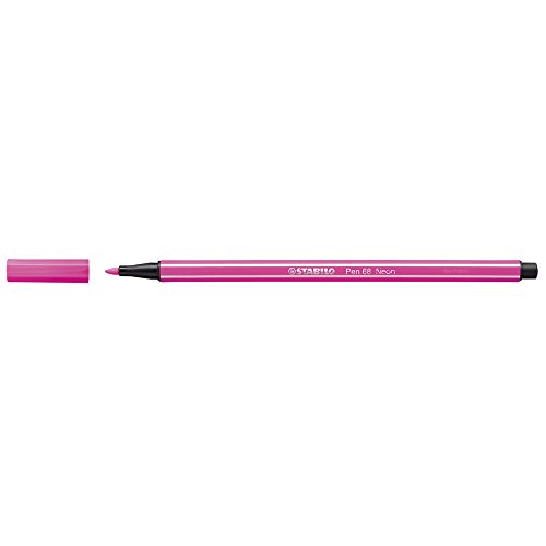 Stabilo 68/056 Fasermaler Pen 68, StrichStärke: 1,0 mm, neonrosa von STABILO