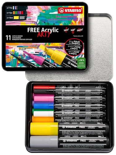STABILO - Acrylmarker - FREE Acrylic - 11er Pack - Starter Kit STABILO - Acrylmarker - FREE Acrylic - 11er Pack - Starter Kit von STABILO