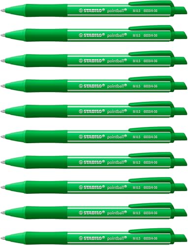 STABILO - Druck-Kugelschreiber - pointball colorful - 10er Pack - minzgrün STABILO - Druck-Kugelschreiber - pointball colorful - 10er Pack - minzgrün von STABILO