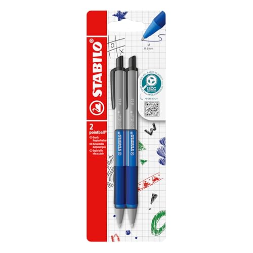 STABILO - Druck-Kugelschreiber - pointball colorful - 2er Pack - ultramarinblau STABILO - Druck-Kugelschreiber - pointball colorful - 2er Pack - ultramarinblau von STABILO