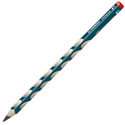 Ergonomischer Dreikant-Bleistift für Rechtshänder - STABILO EASYgraph in petrol - Einzelstift - Härtegrad HB Ergonomischer Dreikant-Bleistift für Rechtshänder - STABILO EASYgraph in petrol - Einzelstift - Härtegrad HB von STABILO