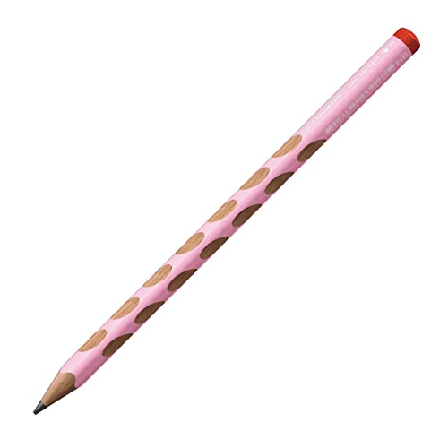 Ergonomischer Dreikant-Bleistift für Rechtshänder - STABILO EASYgraph in pastellpink- Einzelstift - Härtegrad HB von STABILO