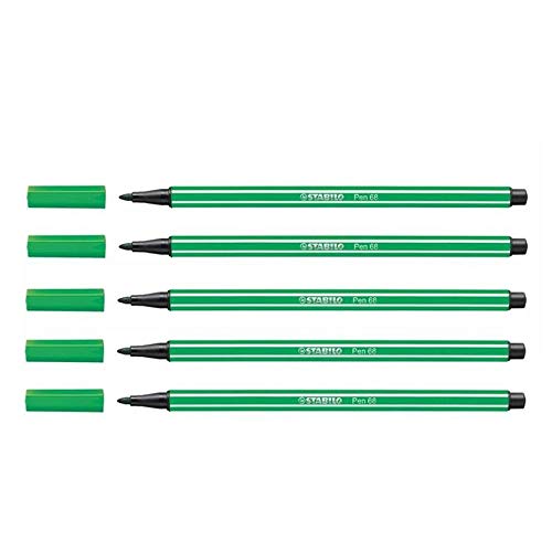 STABILO Fasermaler Pen 68, Strichstärke: 1,0 mm, grün VE=5 STABILO Fasermaler Pen 68, Strichstärke: 1,0 mm, grün VE=5 von STABILO