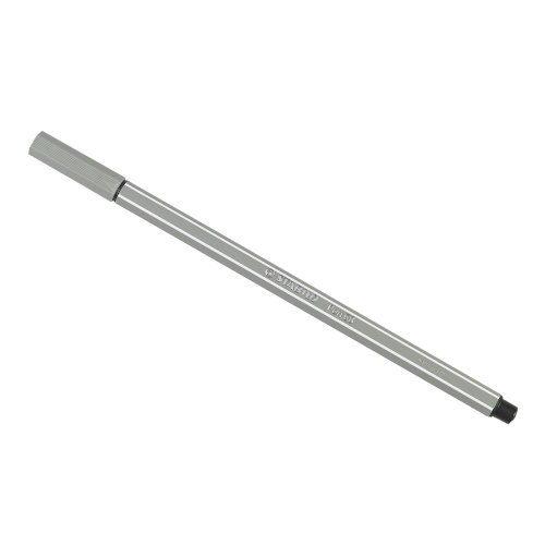 STABILO Fasermaler Pen 68, Strichstärke: 1,0 mm, mittelgrau VE=1 von STABILO