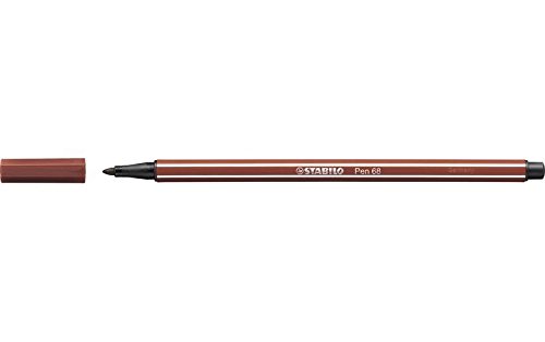 STABILO Fasermaler Pen 68, Strichstärke: 1,0 mm, siena VE=5 von STABILO