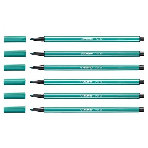 STABILO Fasermaler Pen 68, Strichstärke: 1,0 mm, türkisblau VE=6 STABILO Fasermaler Pen 68, Strichstärke: 1,0 mm, türkisblau VE=6 von STABILO