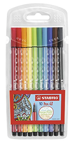 STABILO Fasermaler Pen 68 Etui mit 10 Farben STABILO Fasermaler Pen 68 Etui mit 10 Farben von STABILO
