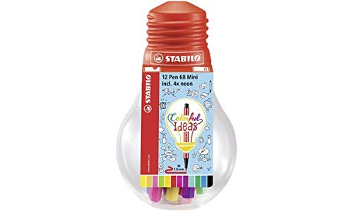 STABILO Fasermaler Pen 68 Mini, Colorful Ideas, 12er-Set, Sie erhalten 1 Packung, Packungsinhalt: 12 er Set STABILO Fasermaler Pen 68 Mini, Colorful Ideas, 12er-Set, Sie erhalten 1 Packung, Packungsinhalt: 12 er Set von STABILO