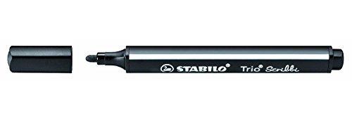 STABILO Fasermaler Trio Scribbi, schwarz VE=1 von STABILO