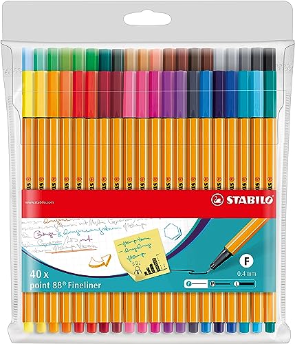 STABILO - Fineliner - point 88-40er Pack - 40 Farben STABILO - Fineliner - point 88-40er Pack - 40 Farben von STABILO