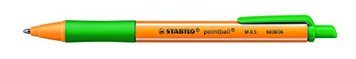 STABILO Kugelschreiber, einziehbar, grüne Tinte, 3 Stück von STABILO