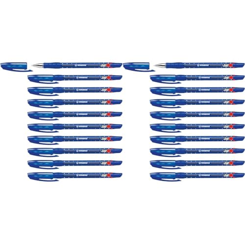 Kugelschreiber - STABILO Exam Grade - 2x 10er Pack - blau von STABILO