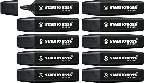 STABILO - Marker - BOSS ORIGINAL - 10er Pack - schwarz von STABILO