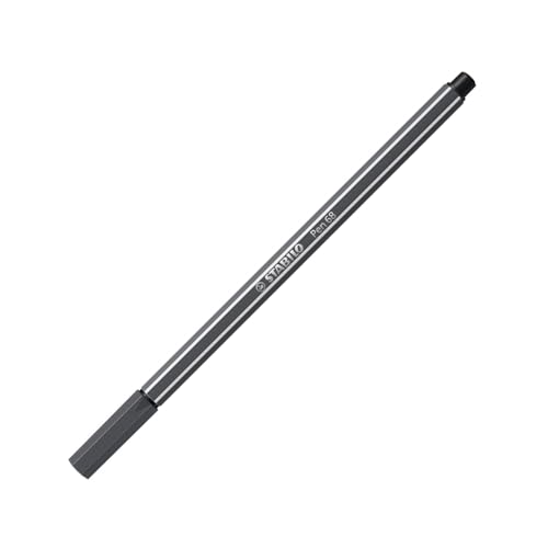 STABILO Pen 68 1 Stück die Filzstifte mittlere Spitze Gris intenso von STABILO