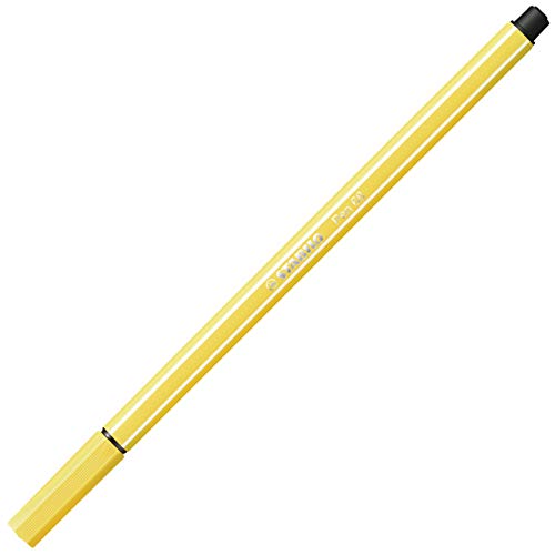 STABILO Pen 68 – Lot de 1 Filzstifte mittlere Spitze Gelb lemontree von STABILO