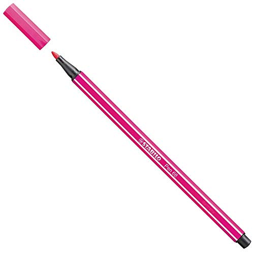 STABILO Pen 68 – Lot de 1 Filzstifte mittlere Spitze Rosa Rose von STABILO