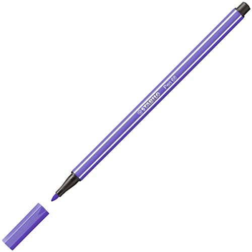 STABILO Pen 68 – Lot de 1 Filzstifte mittlere Spitze Violett violett von STABILO