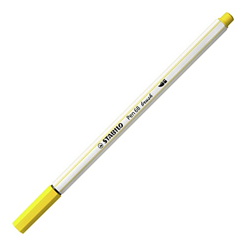 STABILO Pen 68 brush gelb von STABILO