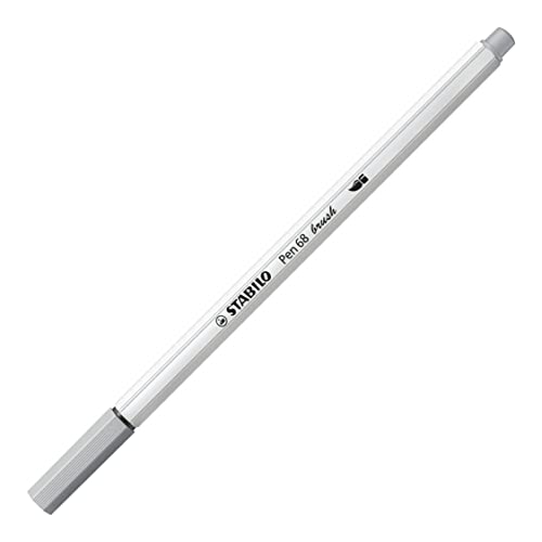 STABILO Pen 68 brush mittelgrau von STABILO