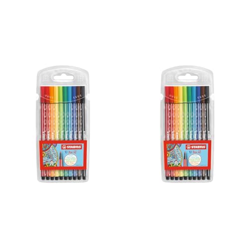 Premium-Filzstift - STABILO Pen 68 - 2x 10er Pack - mit 10 verschiedenen Farben von STABILO