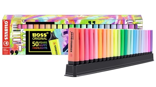 STABILO - Textmarker - BOSS ORIGINAL - 23er Tischset - mit 9 Leuchtfarben & 14 Pastellfarben STABILO - Textmarker - BOSS ORIGINAL - 23er Tischset - mit 9 Leuchtfarben & 14 Pastellfarben von STABILO