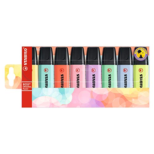 STABILO - Textmarker - BOSS ORIGINAL Pastel - 8er Pack - mit 8 verschiedenen Farben STABILO - Textmarker - BOSS ORIGINAL Pastel - 8er Pack - mit 8 verschiedenen Farben von STABILO