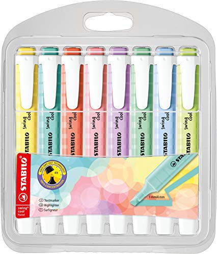 STABILO - Textmarker - swing cool Pastel - 8er Pack - mit 8 verschiedenen Farben STABILO - Textmarker - swing cool Pastel - 8er Pack - mit 8 verschiedenen Farben von STABILO
