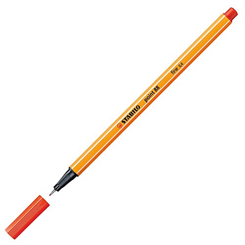 STABILO point 88, Fineliner 0,4 mm – Box von 10 Stifte - hellrot STABILO point 88, Fineliner 0,4 mm – Box von 10 Stifte - hellrot von STABILO
