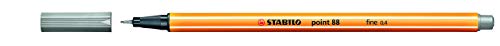 STABILO point 88 Ende – Kugelschreiber dünner (grau, orange) von STABILO