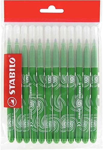 Filzstift - STABILO power - 12er Pack - grün von STABILO