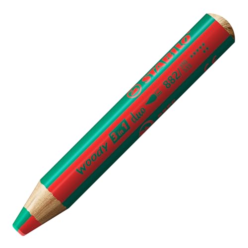 STABILO woody 3-in-1-Duo, Rot/Dunkelgrün STABILO woody 3-in-1-Duo, Rot/Dunkelgrün von STABILO