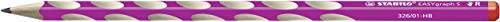 Schmaler Dreikant-Bleistift für Rechtshänder - STABILO EASYgraph S in pink - Einzelstift - Härtegrad HB von STABILO