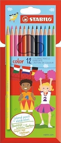 Stabilo® Buntstift color Etui - 2,5 mm, sortiert, Kartonetui mit 12 Stiften; Packungsinhalt: 12 Stifte von STABILO