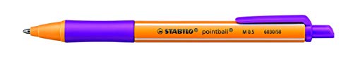 Stabilo Kugelschreiber, einziehbar, mit violetter Tinte, 3 Stück von STABILO