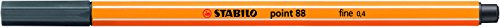 Fineliner - STABILO point 88 - Einzelstift - schwarzgrau von STABILO