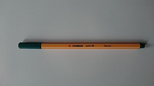 STABILO-6 stylo-feutres Point 88 feine Spitze 0,4 mm grün Kiefer von STABILO