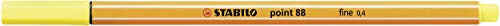 Stabilo Point 88 Fineliner Zitronengelb 10 Stück. von STABILO
